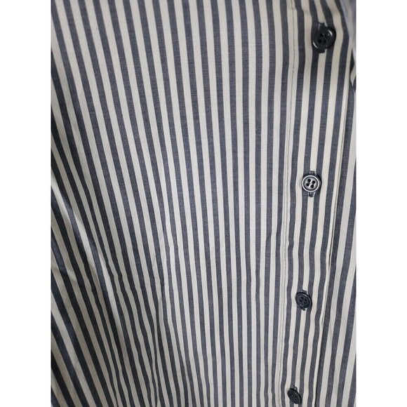Lane Bryant Button Shirt Women's Size 2X (18/20) Striped Long Sleeve  NWT - Picture 7 of 13